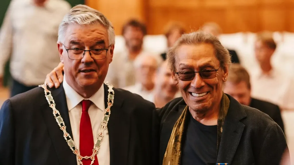 Alex Van Halen knighted in Nijmegen, the city where the Van Halen drummer grew up