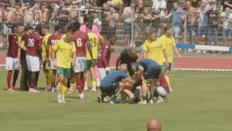Female referee suffers concussion after scuffle in Fortuna friendly