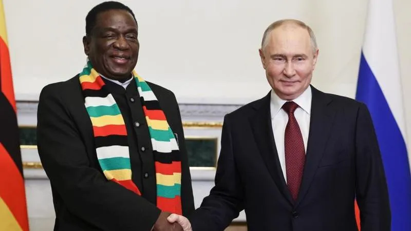 Zimbabwe President Says Putin Is Practically Like a Brother