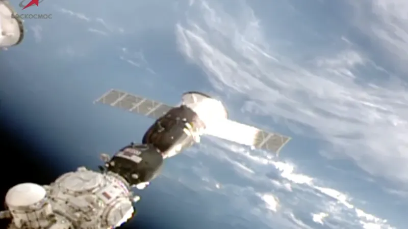 "Soyuz MS-29" with International Crew Docked to the ISS